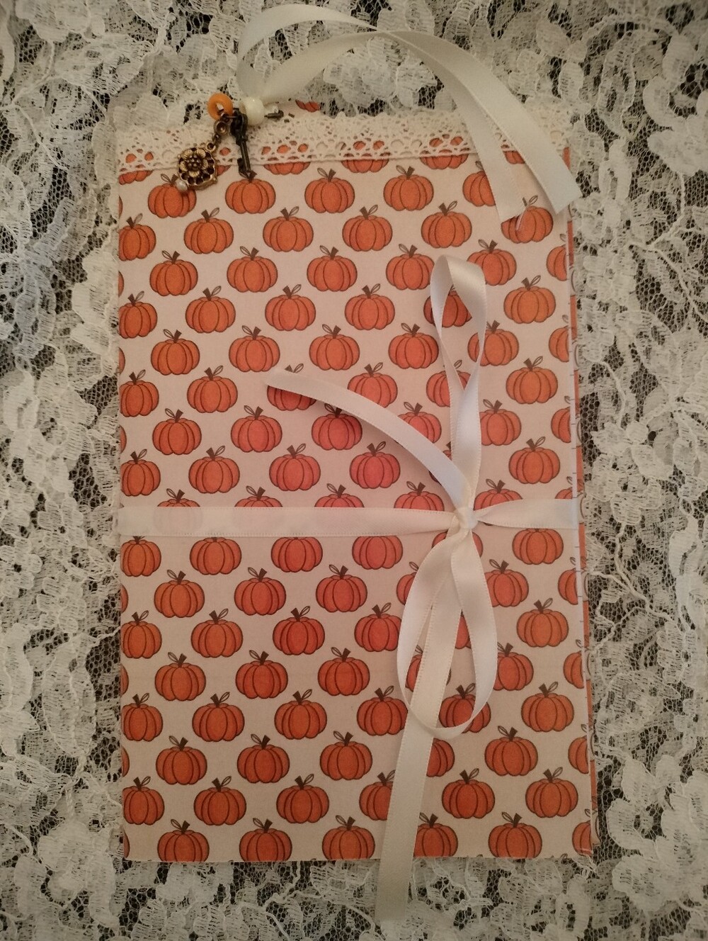 ⚜️ OOAK Handmade Notebook "Pumpkin Spice"